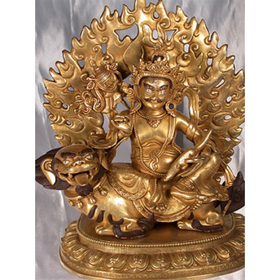 Jambhala Statue: Bodhi of Wealth, Tibet, 20th Century